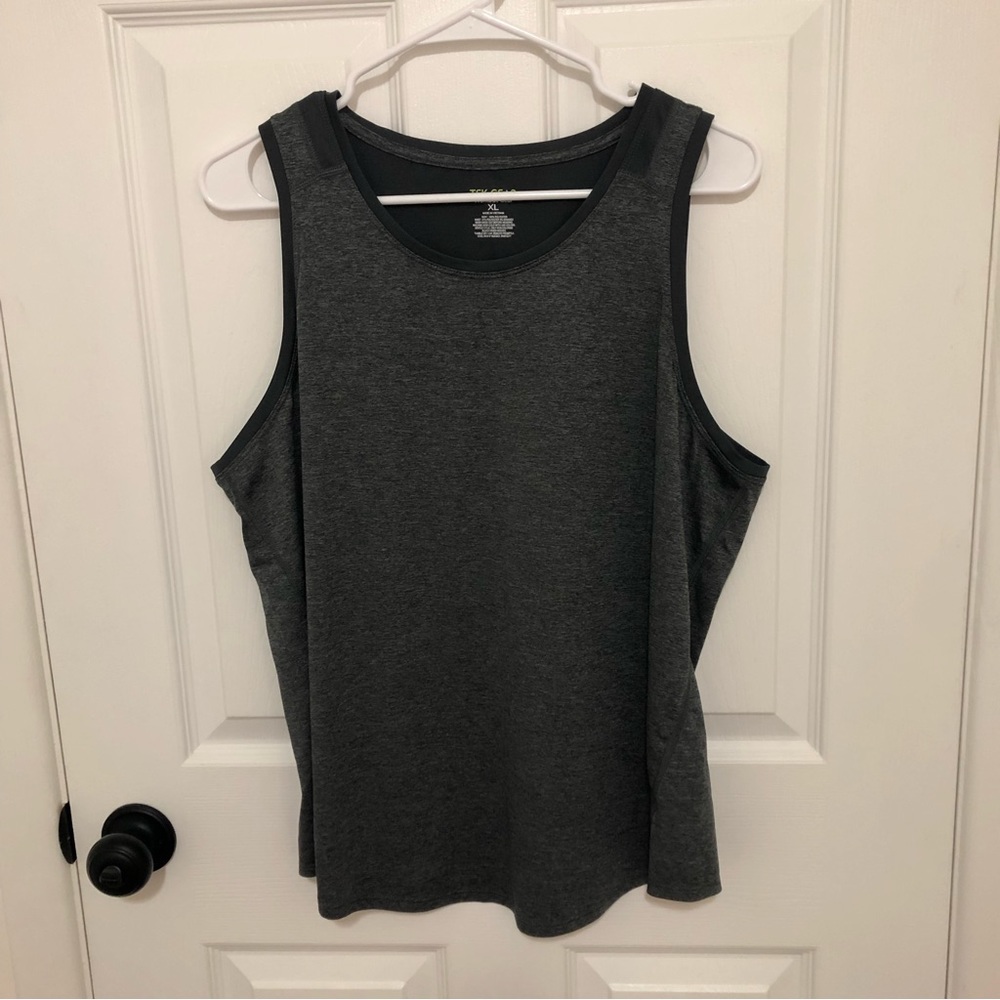 TEK GEAR Womens Workout Athletic Tank Top Gray - Size XL